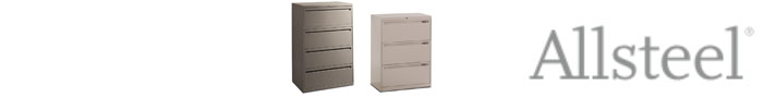 AllSteel Front to back Rail Kit lateral file cabinets 1400 Series Sets of 8 
